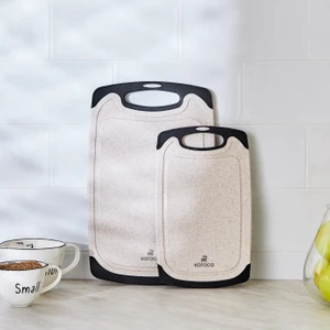 Daily Granit Desenli Krem 2'li Kesme Tahtası 25/31 cm