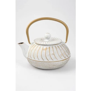 Linden - Sümbül Döküm Demlik 750 ml Beyaz