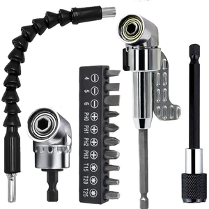 Matkap Için Vidalama Uç Seti Altıgen He x  Köşe Kör Vidalama Adaptörü Hızlı Bits Adaptör Esnek Hortum