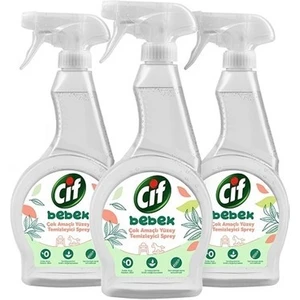Bebek Çok Amaçlı Yüzey Temizleyici Sprey 500 ml x 3 Adet