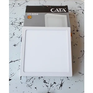 CT-5234 Cata 18 Watt Sıva Üstü Kare Beyaz Işık LED Panel