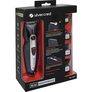 Silver Crest SC-810 Şarjlı Saç Sakal Traş Makinesi Makinesi 8 In1 Erkek Bakım Seti