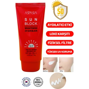 Cildi Nemlendiren ve Aydınlık Görünüm Kazandıran Kore Güneş Koruyucu Krem 70G