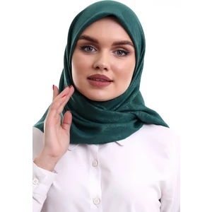 İhvan Online Kofra Desenli Baş Örtü - Yeşil