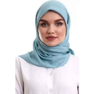 İhvan Online Kofra Desenli Baş Örtü - Turkuaz