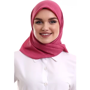 İhvan Online Kofra Desenli Baş Örtü - Gül Kurusu