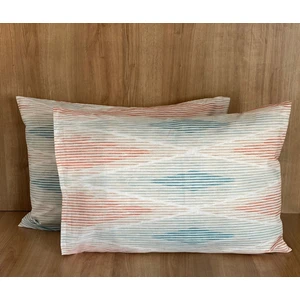Elif Tekstil Renkli Çizgili 2'li Yastık Kılıfı Seti