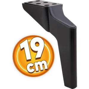 Logan Lüks Mobilya Kanepe Sehpa Tv Ünitesi Koltuk Ayağı 19 Cm Siyah Baza Ayakları