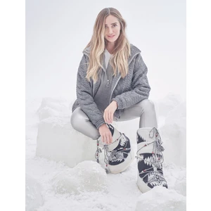 Şahika Ercümen x Koton - Örgü Görünümlü Cepli Fermuarlı Ceket