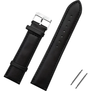 Online Kordon Fossil Saat Uyumlu 22 mm Siyah Sentetik Deri Saat Kordonu Kayışı