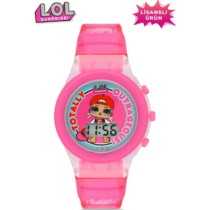 Lisanslı L.O.L. SURPRISE! LOL7210  Çocuk Pembe Işıklı  Çocuk Kol Saati
