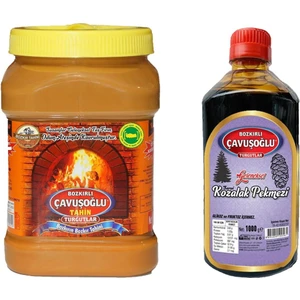 Tahin Kepekli 930 gr + Çavuşoğlu Kozalak Pekmezi 1000 gr