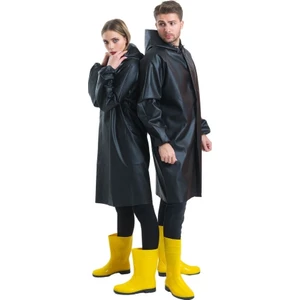 T Rain Yağmurluk Siyah Unisex Su Geçirmez