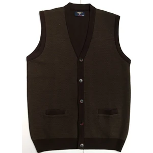 Çelik Örme Yün Akrilik Özel Üretim Düğmeli Yelek