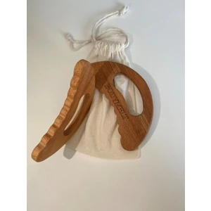 %100 Ahşap El Yapımı Dolaşıma  Lenf Drenaj Masaj Aleti