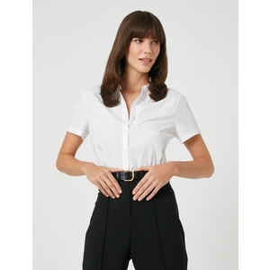 Kısa Kollu Pamuklu Gömlek