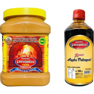 Tahin Kepekli 930 gr + Çavuşoğlu Andız Pekmezi 1000 gr
