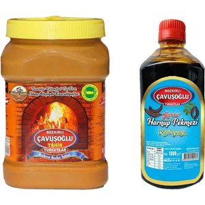 Tahin Kepekli 930 gr + Çavuşoğlu Keçiboynuzu Pekmezi 1000 gr