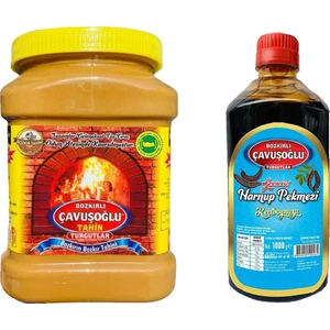 Tahin Kepeksiz 930 gr + Çavuşoğlu Keçiboynuzu Pekmezi 1000 gr