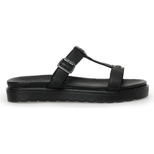 Nine West REBE 3FX Siyah Kadın Düz Terlik
