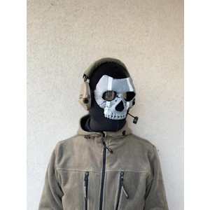 Carbontech 3D Call Of Duty Modern Warfare Ghost Maskesi Çizgili