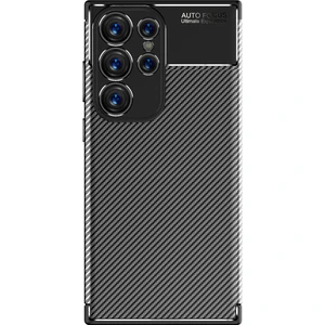Samsung Galaxy S23 Ultra Kılıf Karbon Desenli Lux Negro Silikon