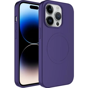 Apple Iphone 12 Pro Max Kılıf Magsafeli Mat Sert Plas Silikon