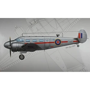 Pm Model Beechcraft  C-45 Royal Navy Pm Model Eğitim Uçağı Demonte Plastik Maketi