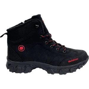 Soğuk Geçirmez Unisex Uzun Outdoor Trekking Bot Ayakkabı SİYAH