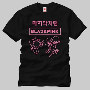 Built By Crazy Blackpink Logo Imza Tişört