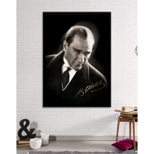 Morfil Sanat Atölyesi Atatürk Mustafa Kemal Portresi Makam Panosu Kanvas Tablo Resmi Kurumlar Okullar (8farklı Ölçü)