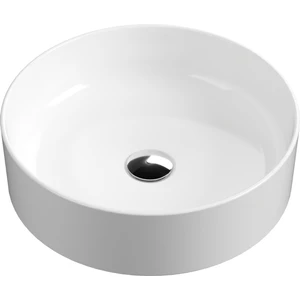 Aqua Bagno Bianzo Tezgah Üstü Çanak Lavabo,batarya Deliksiz,42 cm Beyaz