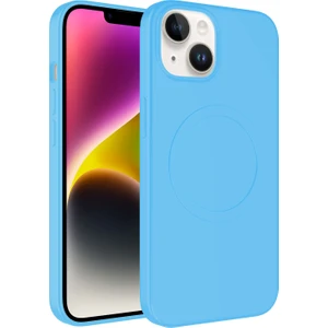 Apple Iphone 14 Plus Kılıf Magsafeli Mat Sert Plas Silikon