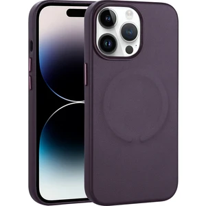 Apple Iphone 14 Pro Kılıf Magsafeli Suni Deri Derix Kapak