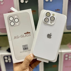 iPhone 12 Pro Max Ag Glass Telefon Kılıfı - Beyaz