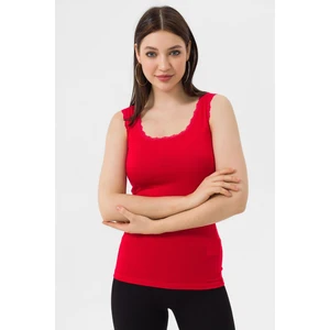 Kadın Dantel Detaylı Penye Atlet 230008 -