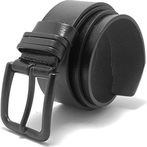 Büyük Beden Kot Kumaş Kanvas Pantolona Uyumlu 100 % Deri Kemer