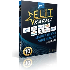 Elit Karma Yayınları Ayt Türk Dili ve Edebiyatı Sosyal Bilimler-1 10 Branş Denemeleri