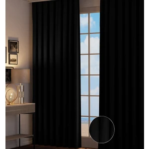 Hilal Tekstil Blackout Karartma Perde Siyah