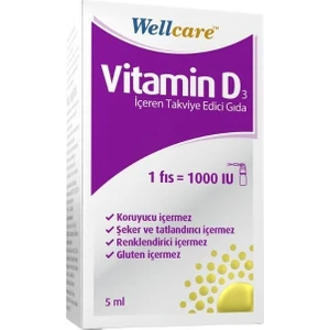 Vitamin D3 Içeren Takviye Edici Gıda 1000IU 5ml