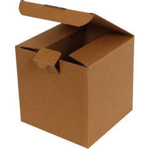 Kraft Kilitli Kutu / Ebat: 14 x 14 x 14 Cm (100 Adet)