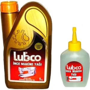 Lubco Dikiş Makine Yağı 1lt+60 ml Hediyeli
