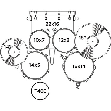 Mapex Venus Akustik Davul 22+10+12+16FT+14S (VE5294FTCVI) Fiyatı