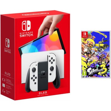 Nintendo Switch OLED Beyaz Yeni Nesil Konsol 64GB + Splatoon Fiyatı
