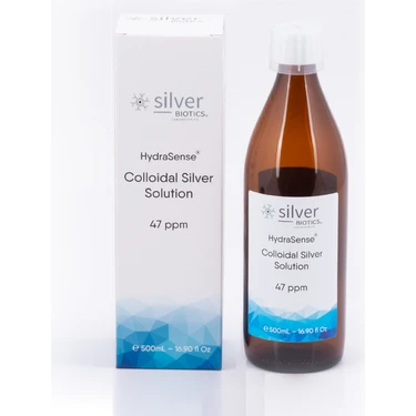 Silver Biotics Silverbiotics HydraSense 47PPM Kolloidal Gümüş Suyu 500