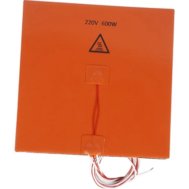 Strade Store 600W 220V 200*200MM Silikon Isıtıcı Pad 3D Yazıcı Için Sıcak Yatak 200X200X3MM600W