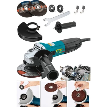 Staxx Power Metal Dişli Sistem Bakır Sargılı  900WATT 115MM -125MM  Spiral Avuç Içi Kesme ve