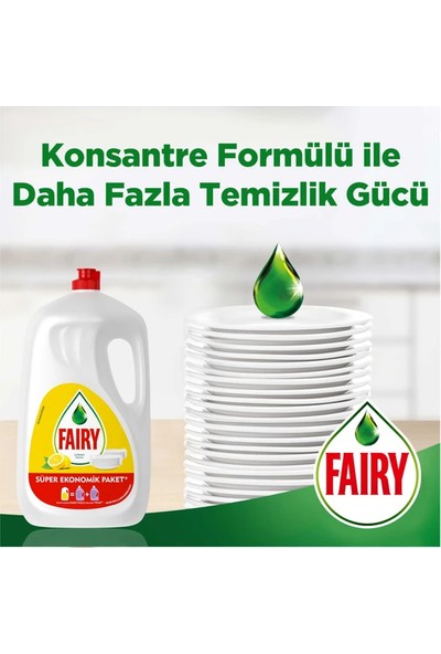Fairy Sıvı Bulaşık Deterjanı Limonlu 2600 ml 6 Adet