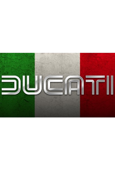 Ggart Decoration Motorcu Kask Askısı Kanvas Baskı Ducatı 3 (Ikili Askılık)