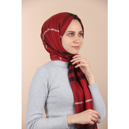 Kadın Kırmızı Ekose Şal fiyatları